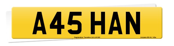 Registration number A45 HAN